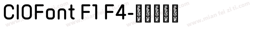 CIOFont F1 F4字体转换